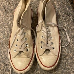 Beige High Top Converse Chuck Taylor All Star